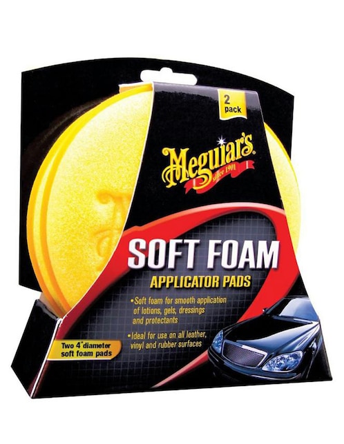 Paquete de esponjas aplicadoras Meguiar's amarillo