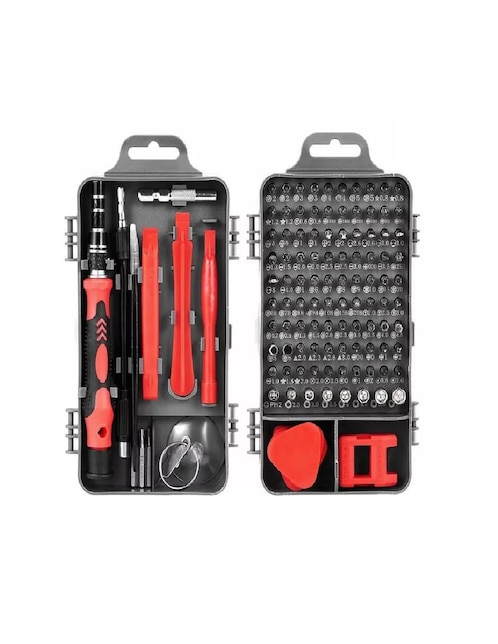 Set desarmador multipuntas 122 piezas