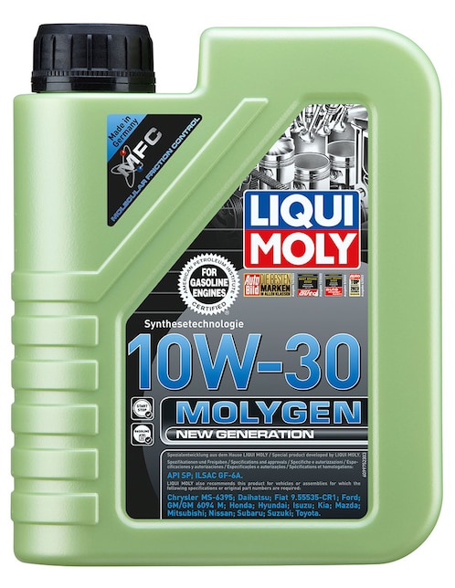 Aceite sintético Liqui Moly para automóvil 10w-30 1 l