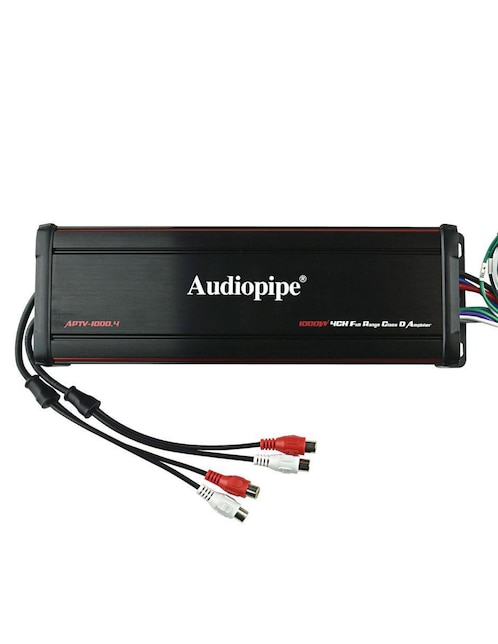 Amplificador para auto Audiopipe APTV10004 de 14.4 V