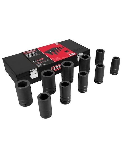 Juego de dados Urrea 7502c 10 piezas