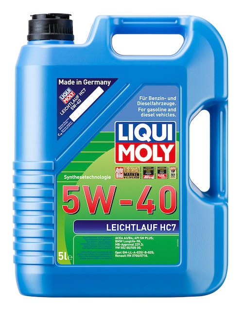 Aceite sintético Liqui Moly para automóvil 5w-40 5 L