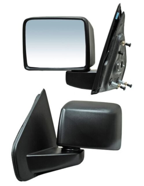 Espejo Retrovisor Manual Lado Izquierdo Para Ford F150 2004-2014 | DTMOTO, Textura Negra, Sin Calefacción