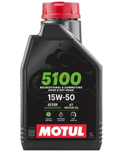 Aceite sintético Motul para moto 15W-50 1 L