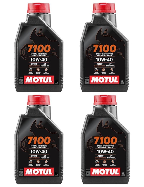 MOTUL Aceite sintético Motul para moto 10W-40 4 L