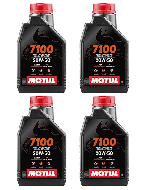 Aceite sintético Motul para moto 20W-50 4 L