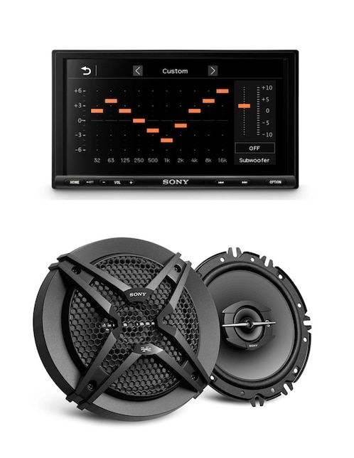 SONY Kit de autoestéreo con subwoofer Sony xav-1600+xs-gtf1639