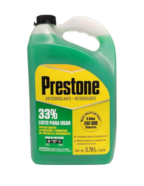 PRESTONE Anticongelante Prestone para automóvil 3.7 L