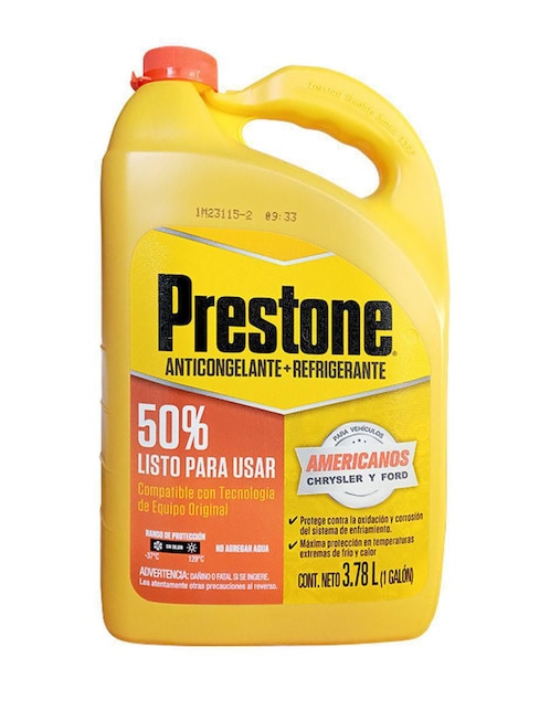 PRESTONE Anticongelante Prestone para automóvil 3,7 L