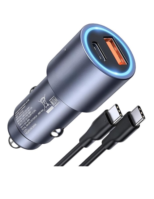 XTELLAR Cargador auto Xtellar de 35 w usb + usb tipo C xtllar7957