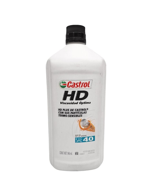 CASTROL Aceite mineral Castrol para automóvil 0W-40 aceite de motor monogrado