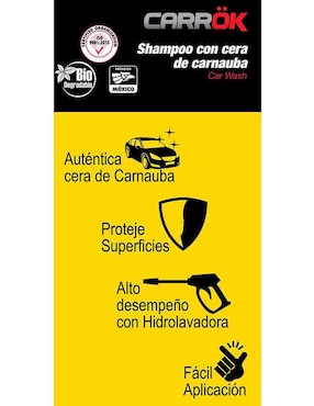 Shampoo con cera para auto Carrok