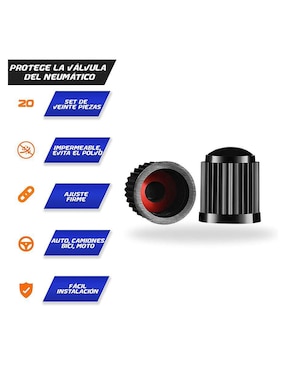 Set de tapones para llanta Ragirno 2 piezas