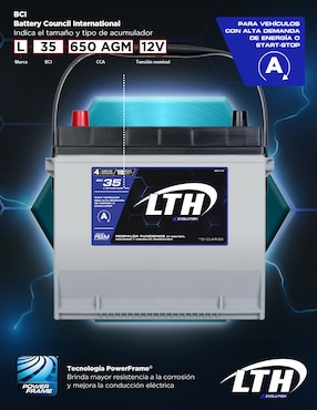 Acumulador Lth Evolution L-35-650 AGM