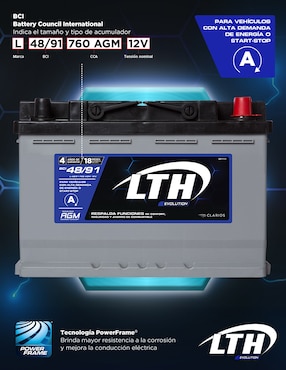 Acumulador Lth Evolution L-48/91-760 AGM