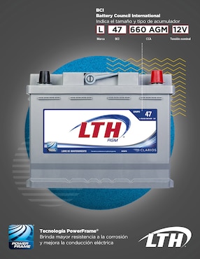 Acumulador Lth L-47(LN2)-660 AGM