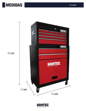 Caja de herramientas Hantec 9 compartimentos