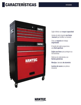 Caja de herramientas Hantec 9 compartimentos
