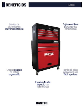 Caja de herramientas Hantec 9 compartimentos