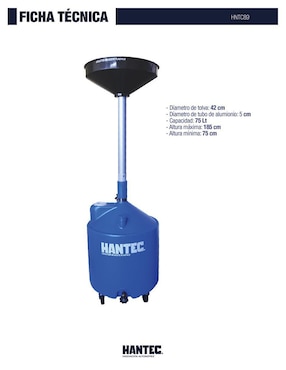 Colector de aceite Hantec