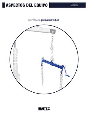 Soporte pluma para motor Hantec