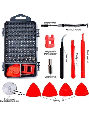 Set de desarmadores 124 piezas