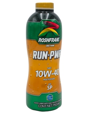 Aceite Mineral Roshfrans Para Automóvil 10w-40 950 Ml