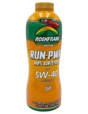 Aceite Sintético Roshfrans Para Automóvil 5W-40 De 950 Ml