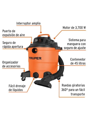 Aspiradora Truper asp-12 12 litros