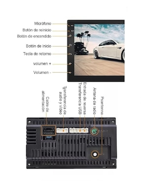 Autoestéreo doble din Lab.G auto estéreo