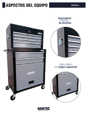 Caja de herramientas Hantec 9 compartimentos