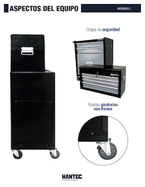 Caja de herramientas Hantec 9 compartimentos