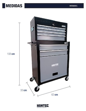 Caja de herramientas Hantec 9 compartimentos