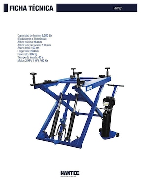 Rampa para autos Hantec