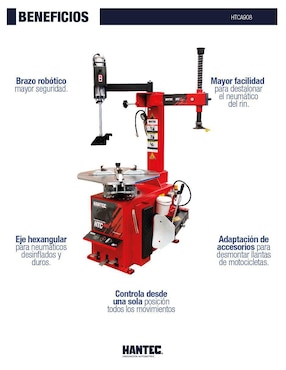 Desmontadora de llantas Hantec