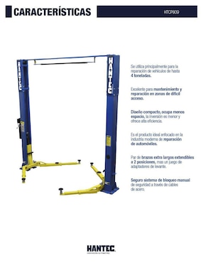 Rampa para autos Hantec