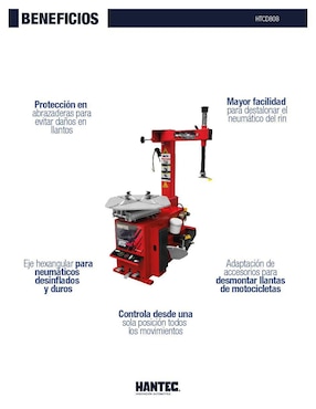 Desmontadora de llantas Hantec