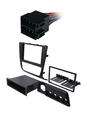 Autoestéreo un din con subwoofer Clarion kit saveiro c est