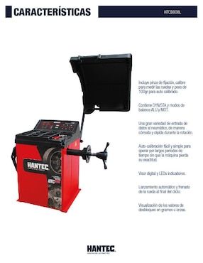 Balanceadora de llantas Hantec