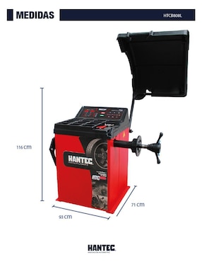 Balanceadora de llantas Hantec