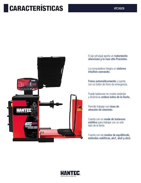 Balanceadora de llantas Hantec