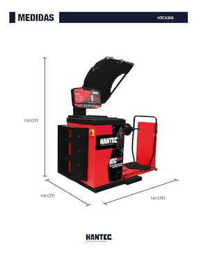 Balanceadora de llantas Hantec