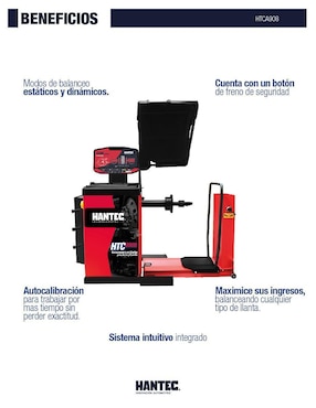 Balanceadora de llantas Hantec