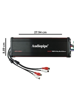 Amplificador para auto Audiopipe APTV10004 de 14.4 V