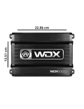 Amplificador para auto Db Drive WDX10001 de 14.4 V