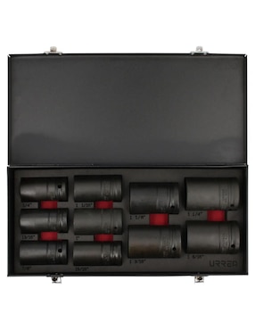 Juego de dados Urrea 7502c 10 piezas