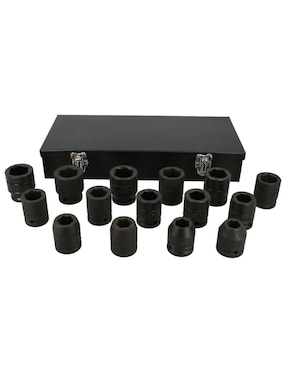 Juego de dados Urrea 7501mc 15 piezas