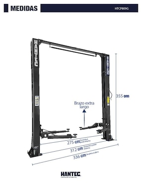 Rampa para autos Hantec