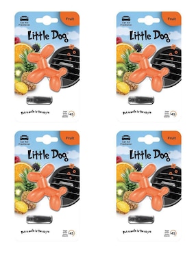 Set Aromatizante Little Dog Para Auto De Aroma Frutal