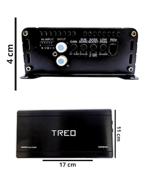 Amplificador para auto Treo NANOHD1 de 9.16 VDC